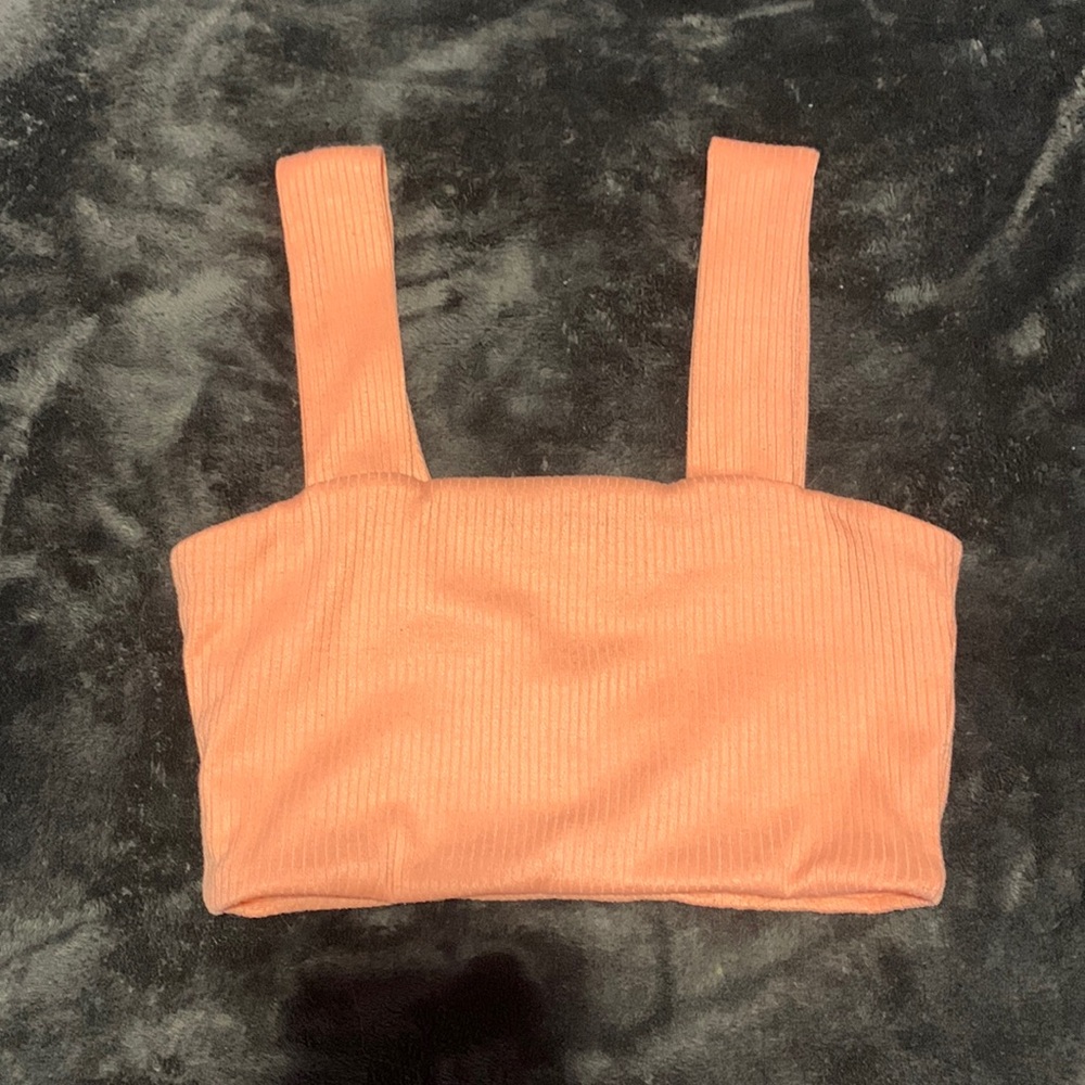 Shein coral crop top